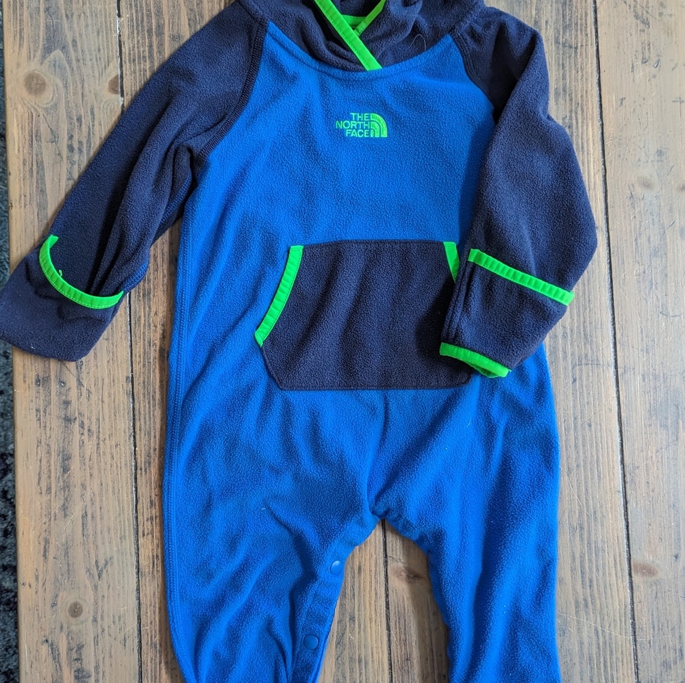 North face 6-12 months fleece romper